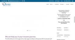Desktop Screenshot of oxfordrecoverycenter.com